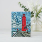 Grand Haven Lighthouse | Michigan | Dank U Briefkaart (Staand voorkant)