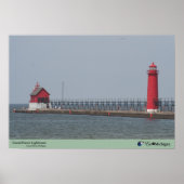 Grand Haven Lighthouse - Michigan Poster (Voorkant)