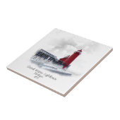 Grand Haven Lighthouse - Michigan Tegeltje (Zijkant)