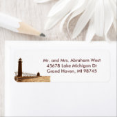 Grand Haven MI-adreslabel Etiket (Insitu)