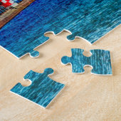 Grand Haven Pier Michigan van de vuurtoren. Legpuzzel (Zijkant)