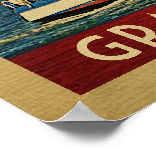 Grand Haven Poster Sailboot  Michigan (Hoek)