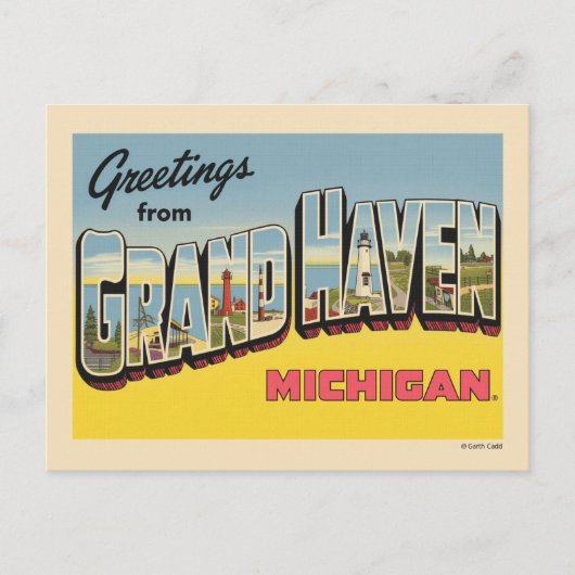  Grand Haven Reizen Briefkaart (Voorkant)