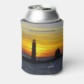 Grand Haven South Pierhead Lights koelbox Blikjeskoeler (Blikje Achterkant)