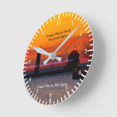 Grand Haven South Pierhead Lights Ronde Klok (Hoek)