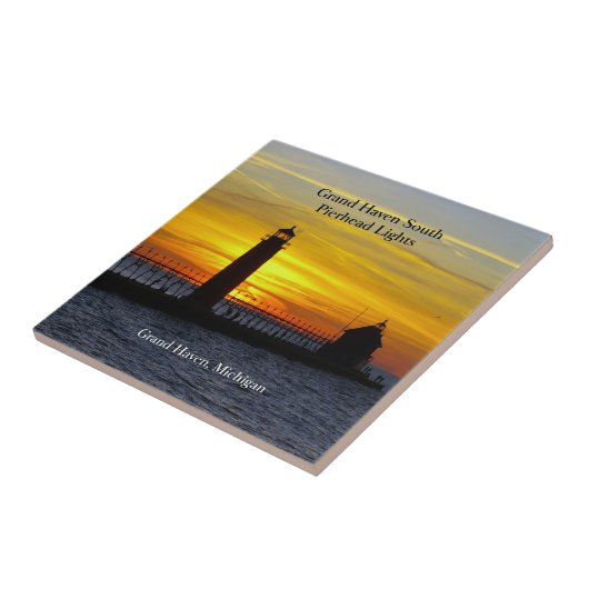 Grand Haven South Pierhead Tegeltje (Zijkant)