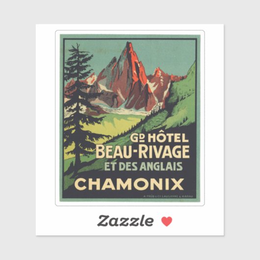 Grand Hotel Beau Rivage Chamonix Sticker (Vel)