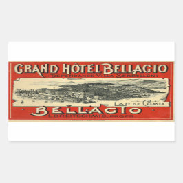 Grand Hotel Bellagio Rechthoekige Sticker