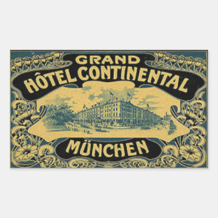 Grand Hotel Continental Munchen Rechthoekige Sticker