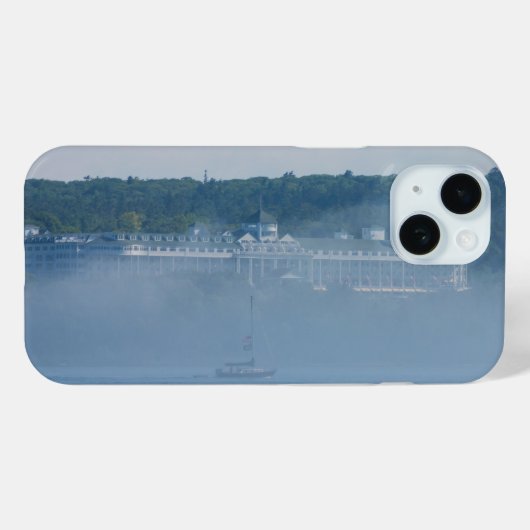 Grand Hotel door de Fog Hoesje-Mate iPhone Case (Achterkant (horizontaal))