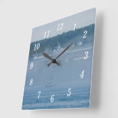 Grand Hotel door de mistwandklok Vierkante Klok (Hoek)