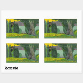 Grand Hotel Florence Rechthoekige Sticker (Vel)