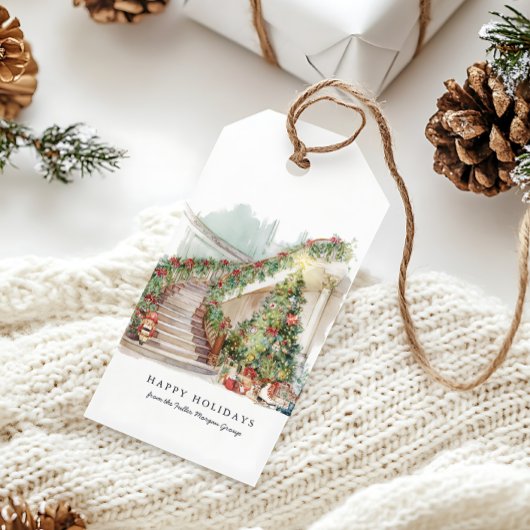 Grand Hotel Kersttrap Cadeaulabel