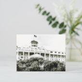 Grand Hotel, Mackinac Island, zwart-wit Briefkaart (Staand voorkant)