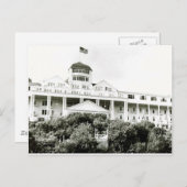 Grand Hotel, Mackinac Island, zwart-wit Briefkaart (Voorkant / Achterkant)