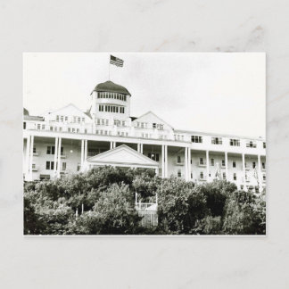Grand Hotel, Mackinac Island, zwart-wit Briefkaart