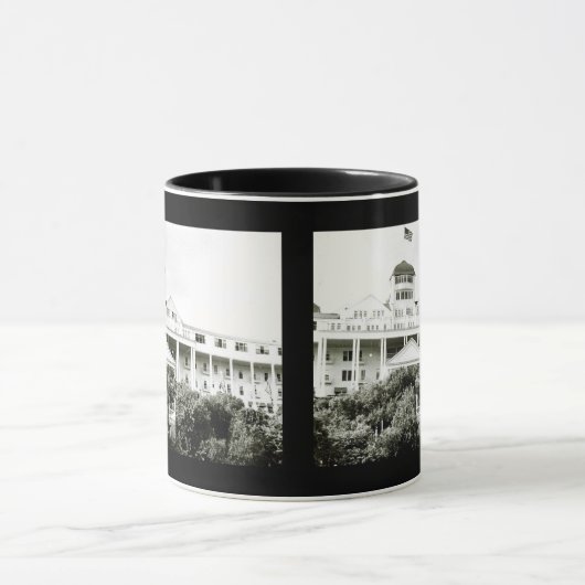 Grand Hotel, Mackinac Island, zwart-wit Mok (Midden)