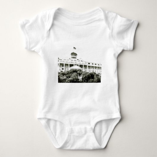 Grand Hotel, Mackinac Island, zwart-wit Romper (Voorkant)