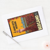 Grand Hotel Modern Berganmo Italië Rechthoekige Sticker (Envelop)
