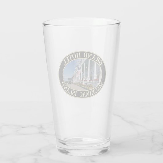 Grand Hotel op Mackinac Island, Michigan Glas (Achterkant)