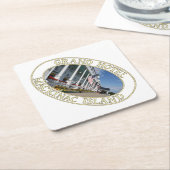 Grand Hotel op Mackinac Island, Michigan Kartonnen Onderzetters (Schuin)