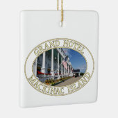 Grand Hotel op Mackinac Island, Michigan Keramisch Ornament (Rechts)