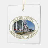 Grand Hotel op Mackinac Island, Michigan Keramisch Ornament (Links)