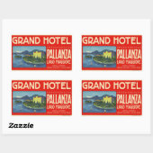 Grand Hotel Pllanza Lago Maggiore Rechthoekige Sticker (Vel)