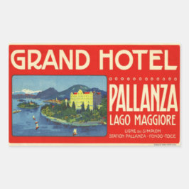 Grand Hotel Pllanza Lago Maggiore Rechthoekige Sticker