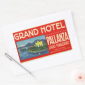 Grand Hotel Pllanza Lago Maggiore Rechthoekige Sticker (Envelop)