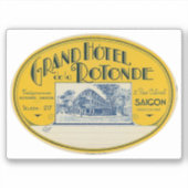 Grand Hotel Rotonde Saigon Indochina Sticker (Voorkant)