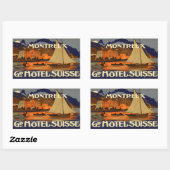 Grand Hotel Suisse Montreux Rechthoekige Sticker (Vel)