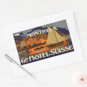 Grand Hotel Suisse Montreux Rechthoekige Sticker (Envelop)