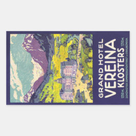 Grand Hotel Veriena Rechthoekige Sticker