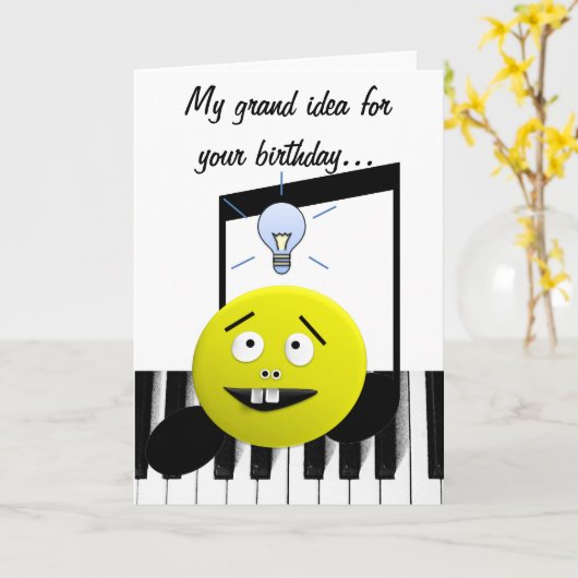 Grand Idea verjaardagskaart Kaart (Gele Bloem)