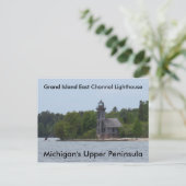 Grand Island East Channel Lighthouse Briefkaart (Staand voorkant)