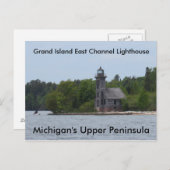Grand Island East Channel Lighthouse Briefkaart (Voorkant / Achterkant)