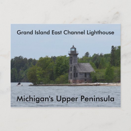 Grand Island East Channel Lighthouse Briefkaart (Voorkant)