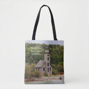 Grand Island East Channel Lighthouse canvas tas