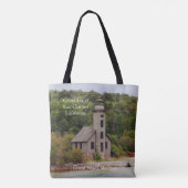 Grand Island East Channel Lighthouse canvas tas (Achterkant)