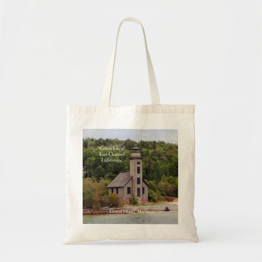 Grand Island East Channel Lighthouse canvas tas (Voorkant)