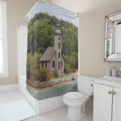 Grand Island East Channel Lighthouse Douchegordijn (In situ)