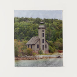 Grand Island East Channel Lighthouse tapestry Wandkleed
