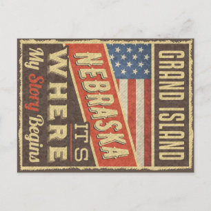 Grand Island Nebraska Briefkaart