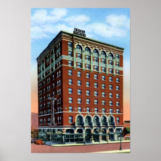 Grand Island Nebraska Hotel Yancy Poster (Voorkant)
