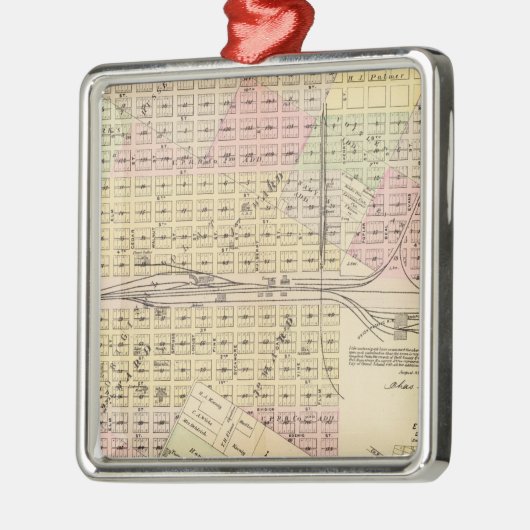 Grand Island, Nebraska Metalen Ornament (Links)