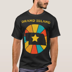 Grand Island Nebraska  noodlijdend souvenir T-shirt