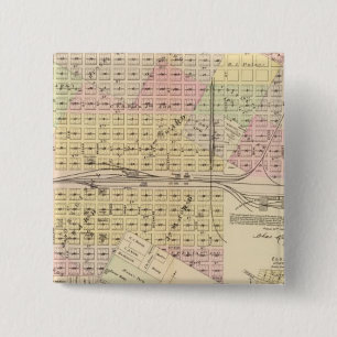 Grand Island, Nebraska Vierkante Button 5,1 Cm
