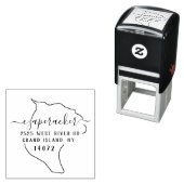 Grand Island Return Address Stamp Self-Inking Zelfinktende Stempel (In situ)