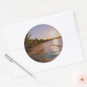 Grand Island Sunset Ronde Sticker (Envelop)